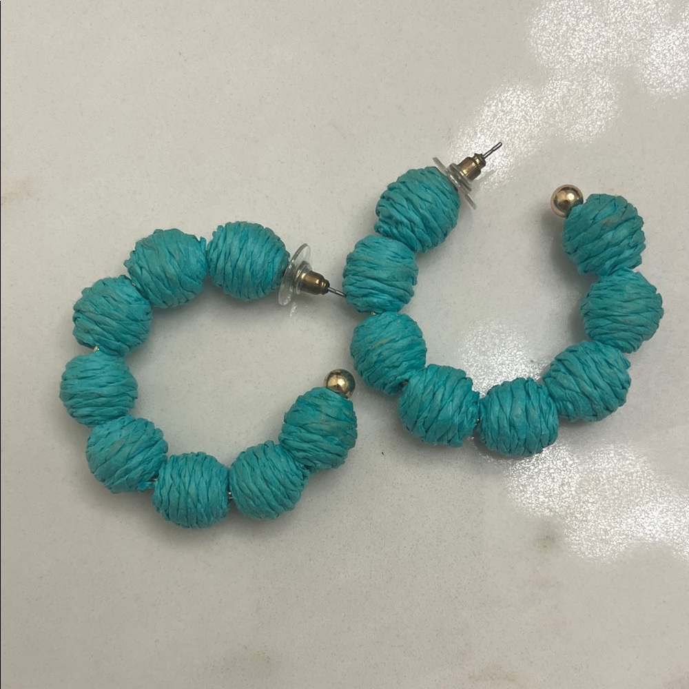 Turquoise Hoop Earrings